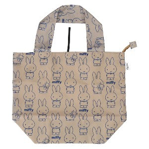 Miffy Zipper Eco Bag Beige M