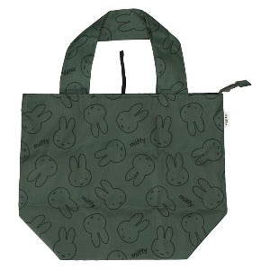 Miffy Zipper Eco Bag Green M
