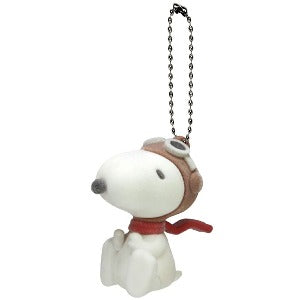 Snoopy Floki Mascot Keychain (Flying Ace)